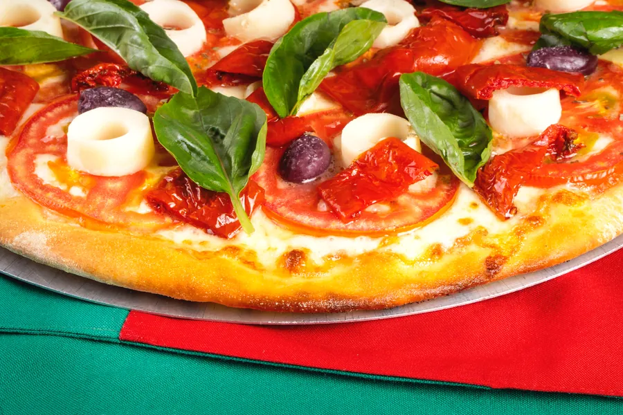 Fotografia gastronômica de pizza para a Del Nonno Pizzeria